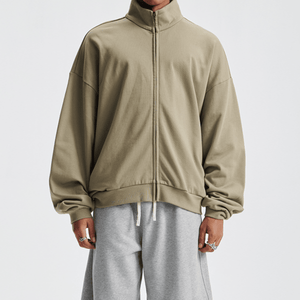 Unisex Brushed Stand-collar Zip-up Jacket（410GSM）