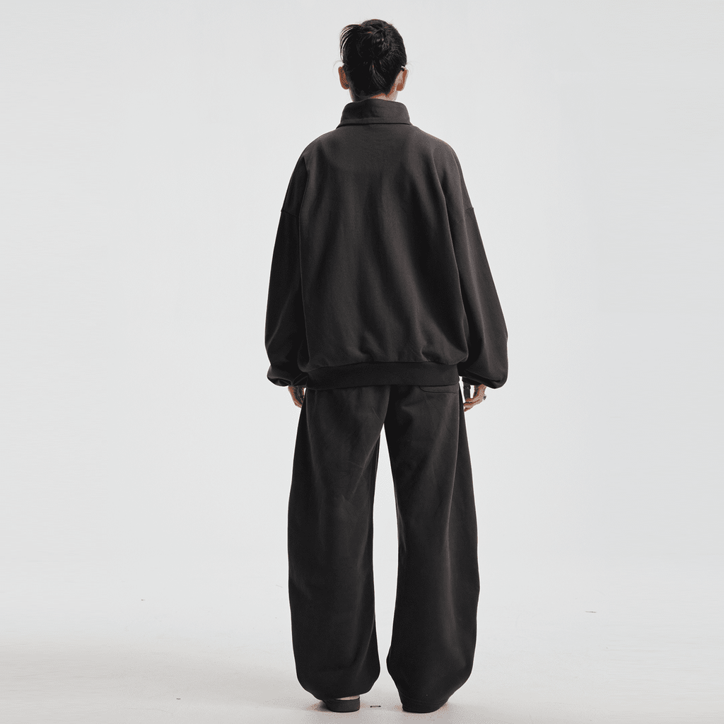 Unisex Brushed Stand-collar Zip-up Jacket（410GSM）