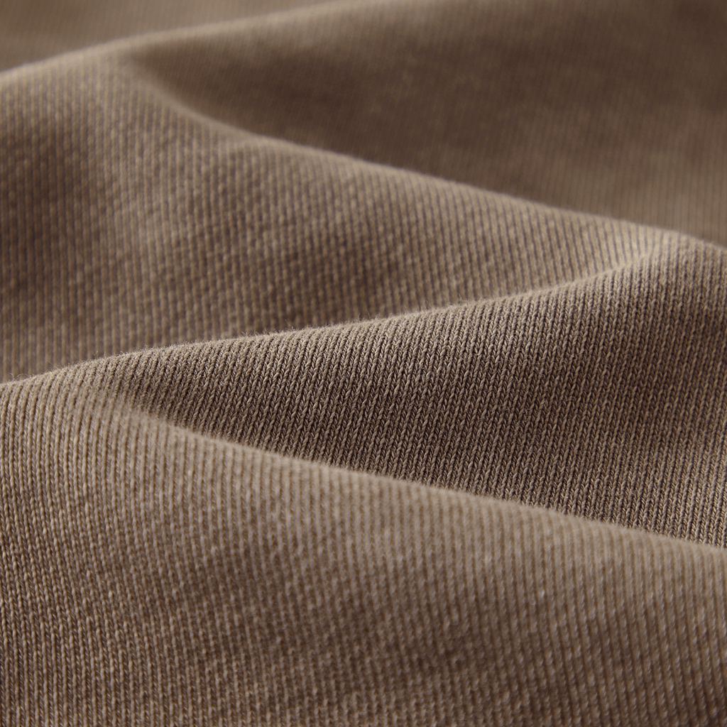 Washed Raw-Edge Cropped Crew Neck Sweatshirt