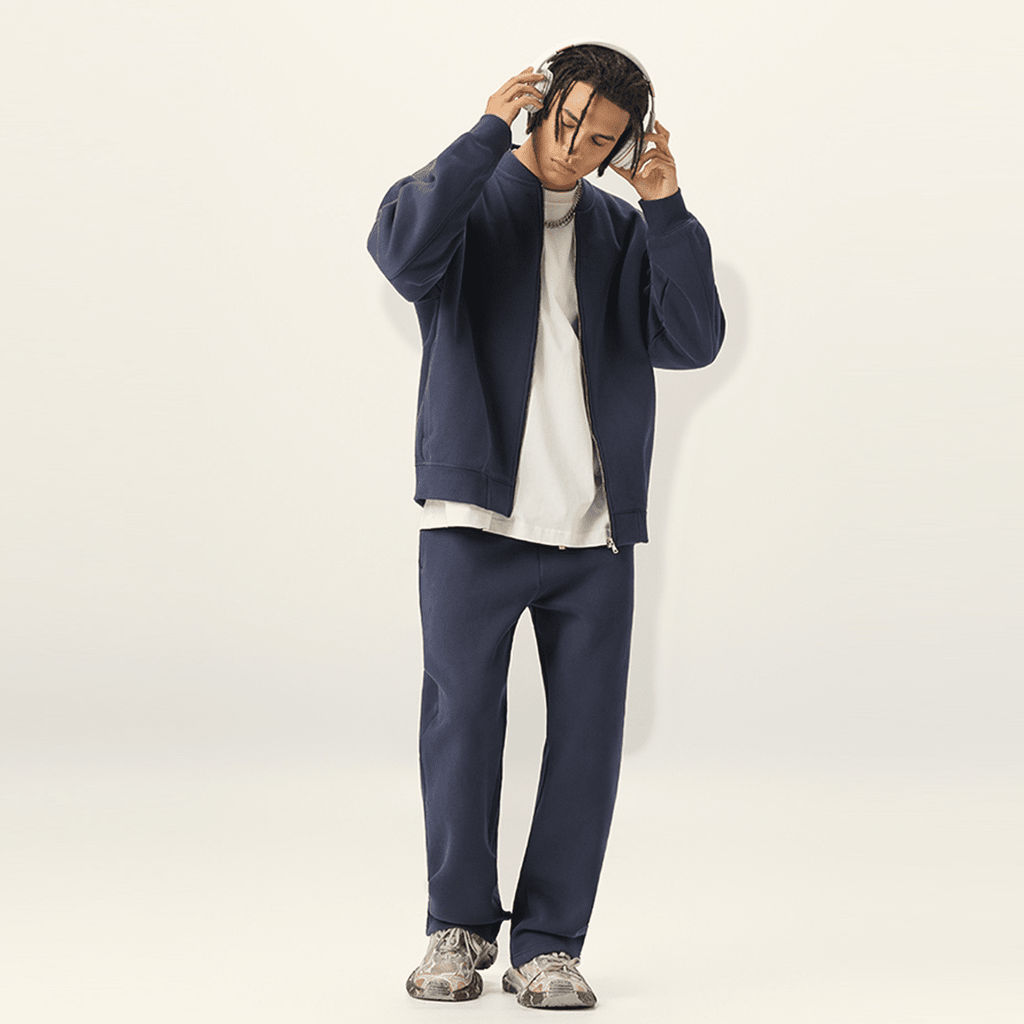 Unisex Fleece Zip-Up Baseball Jacket