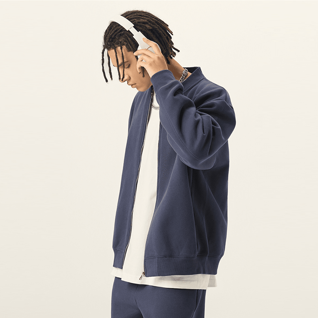 Unisex Fleece Zip-Up Baseball Jacket