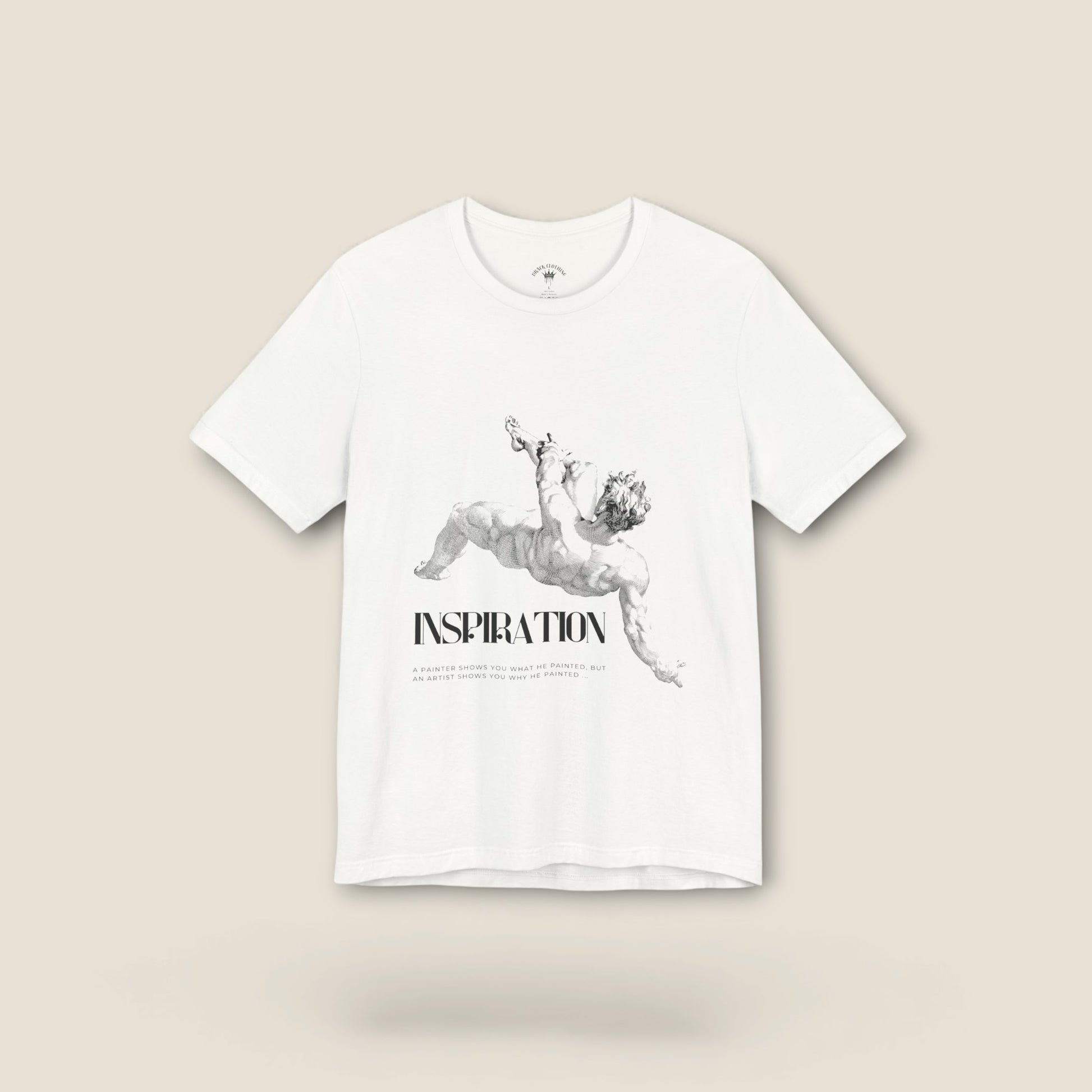 Inspiration Angel Tee — Vintage Cherub Graphic Short Sleeve Shirt