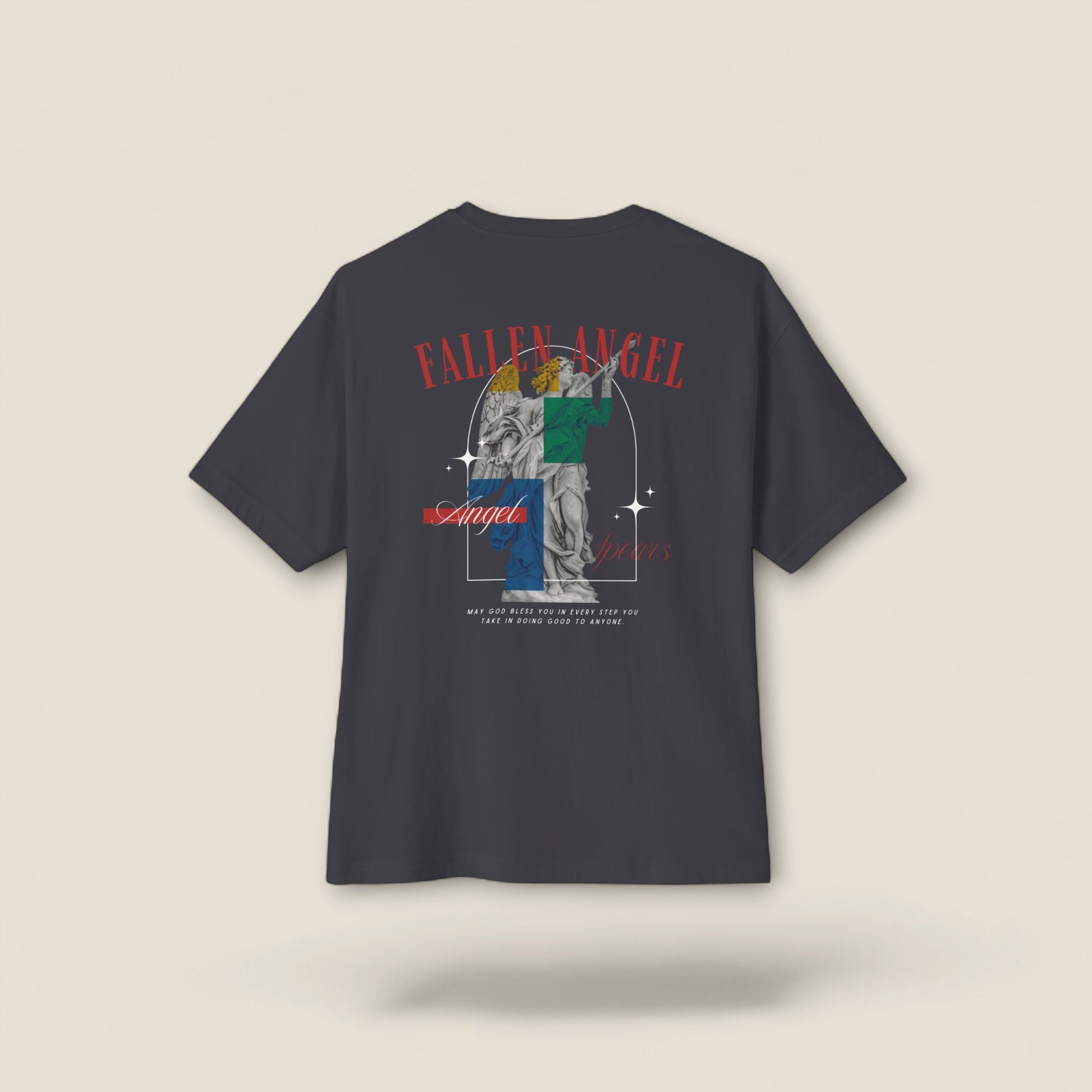 Fallen Angel Graphic Tee — Vintage Statue Streetwear