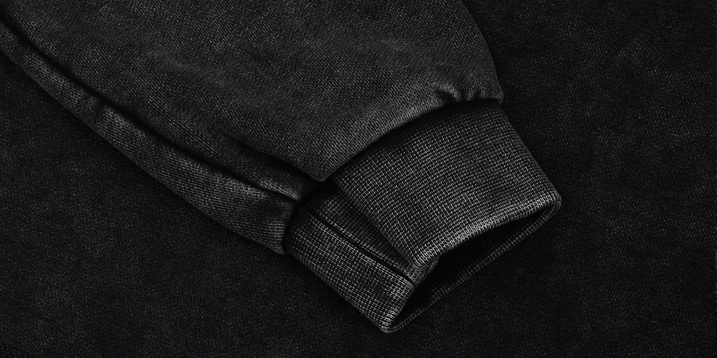 Washed Distressed Cropped Oversized Sweatshirt（380GSM）