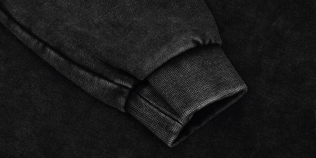 Washed Distressed Cropped Oversized Sweatshirt（380GSM）