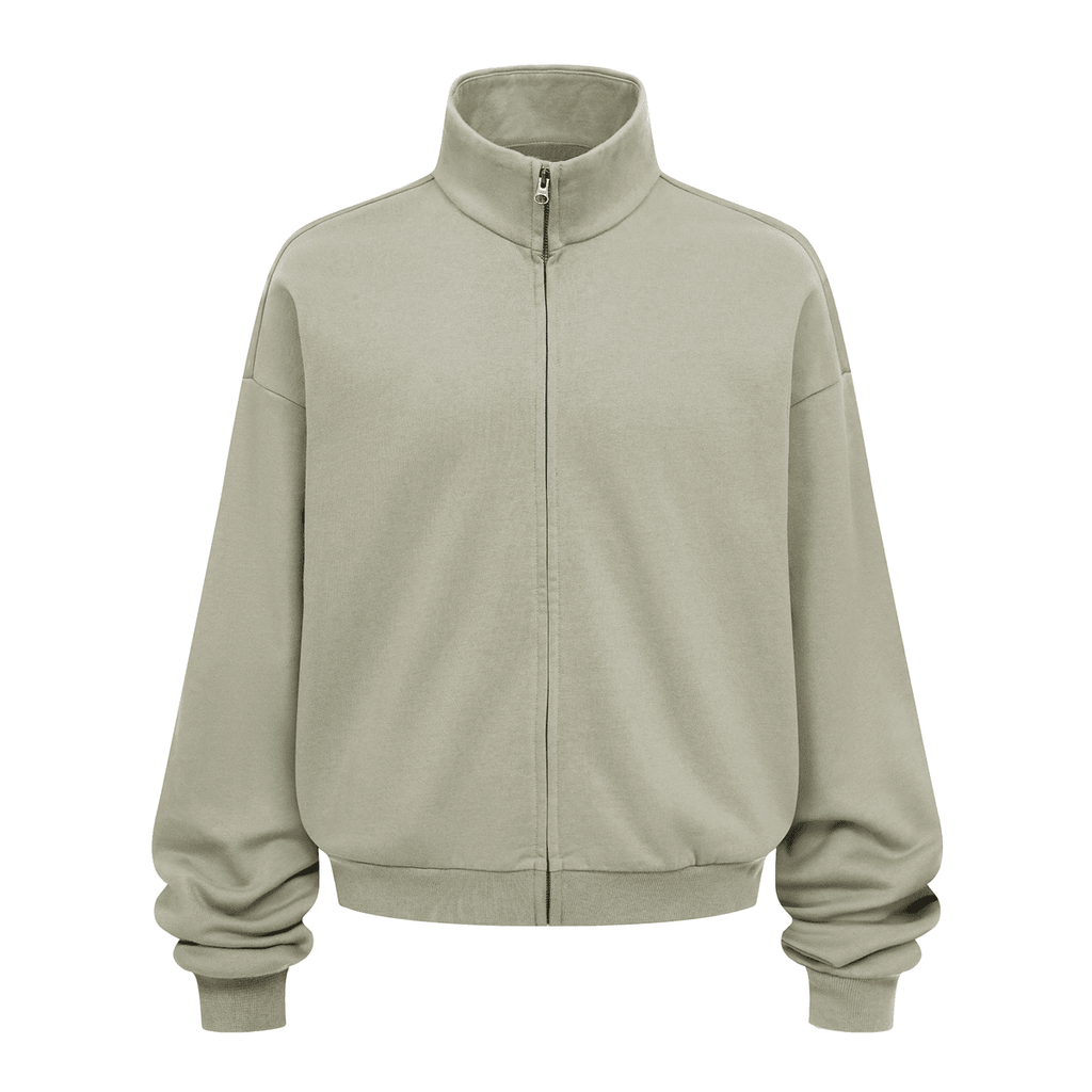 Unisex Brushed Stand-collar Zip-up Jacket（410GSM）
