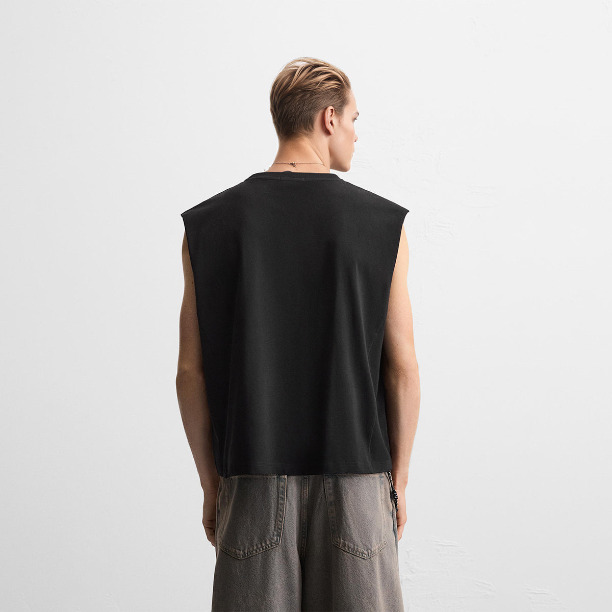 Unisex Cropped Boxy Tank Top