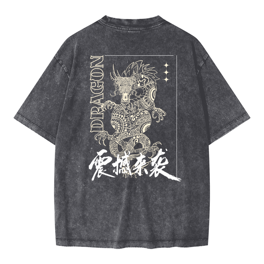 Unisex Oversized Snow Wash T-shirt(285GSM)