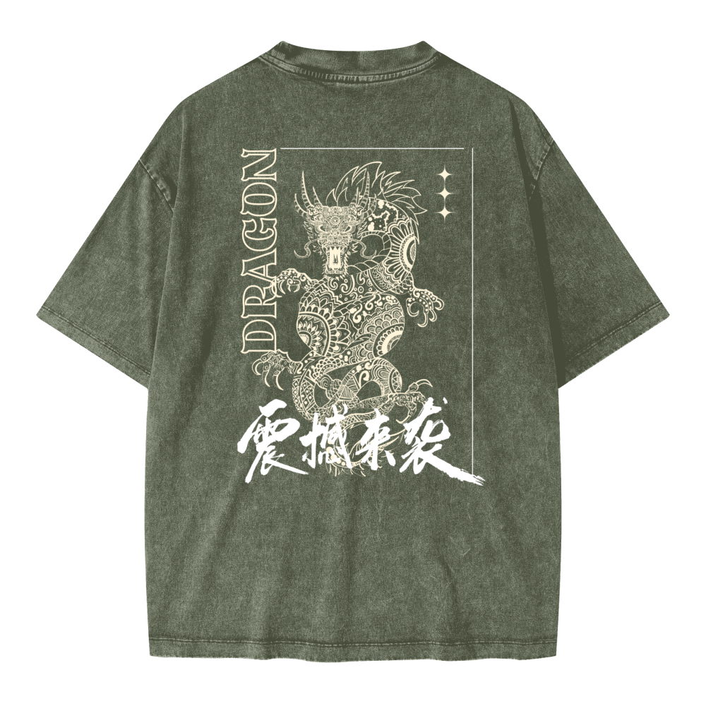 Unisex Oversized Snow Wash T-shirt(285GSM)