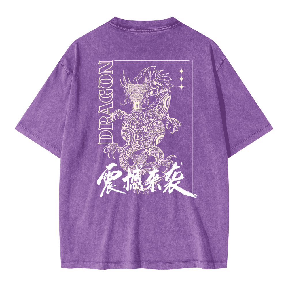 Unisex Oversized Snow Wash T-shirt(285GSM)