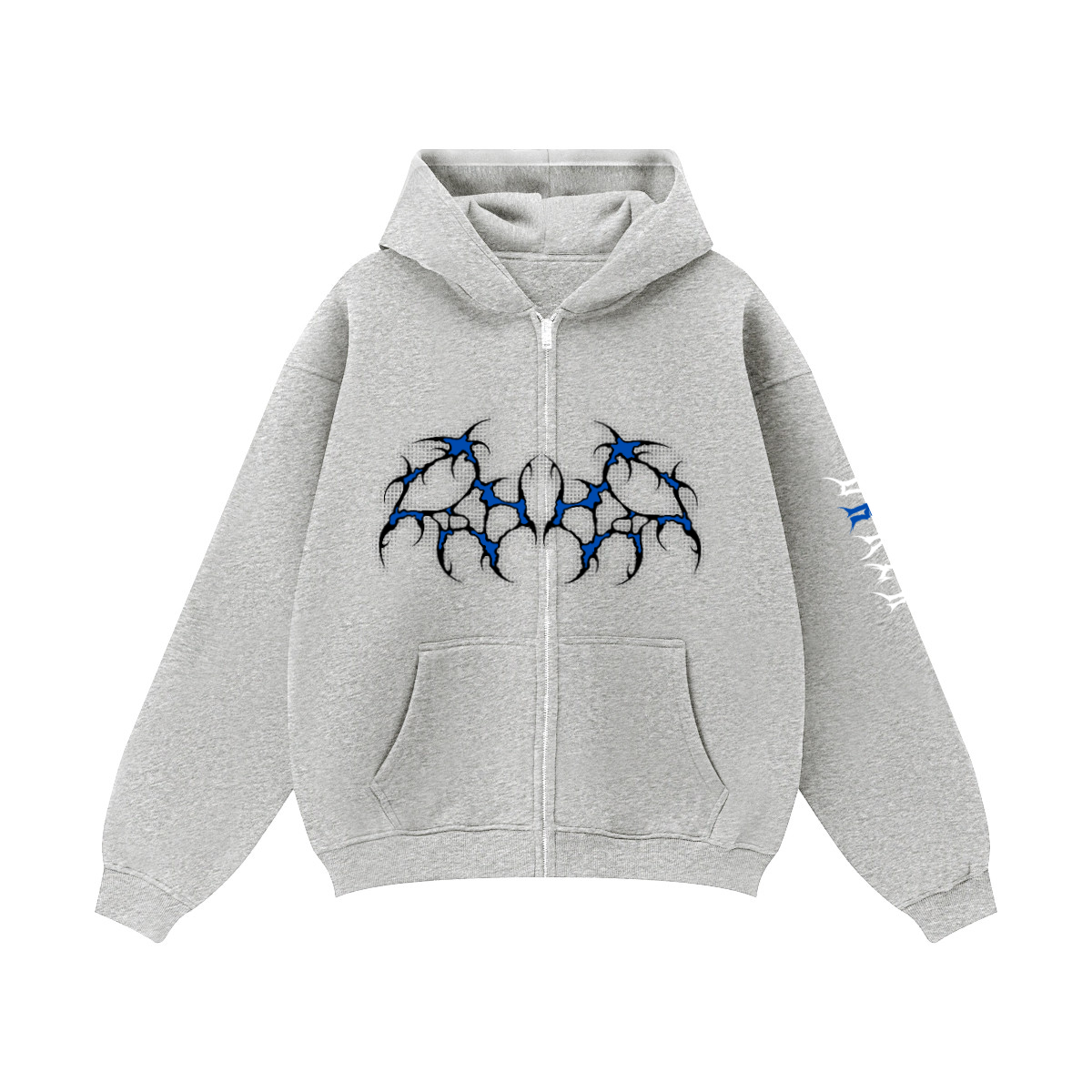 Unisex Fleece Zip-up Oversized Hoodie(380GSM)