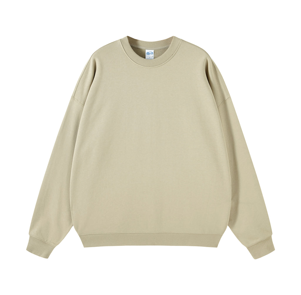 Unisex 100% Cotton Lightweight Oversize Crewneck Sweatshirt