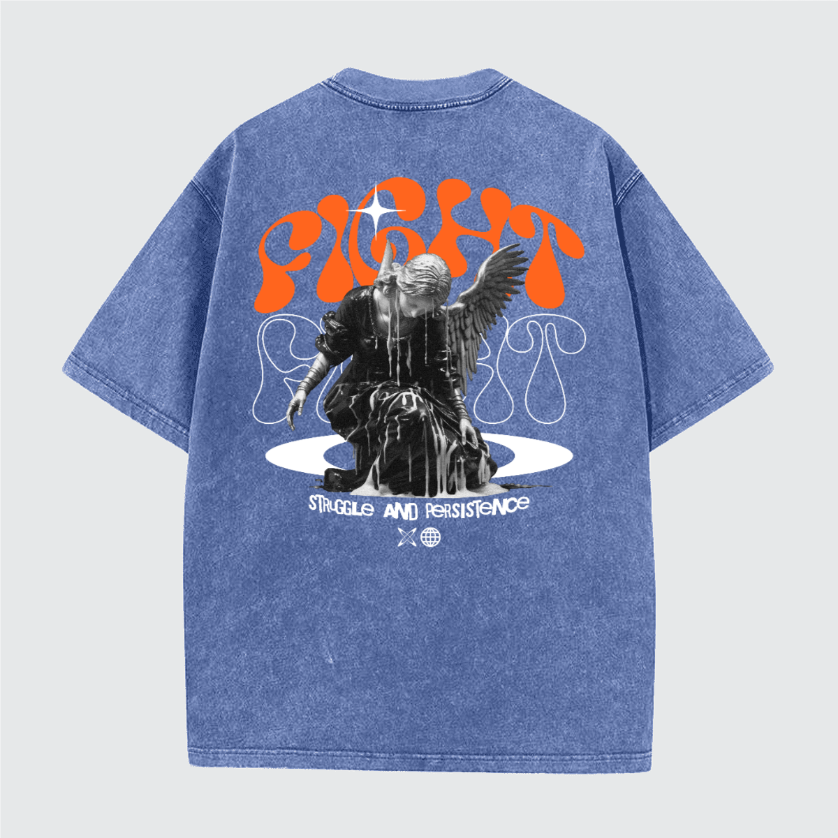 Unisex Vintage Snow Wash Cotton T-Shirt (230GSM)
