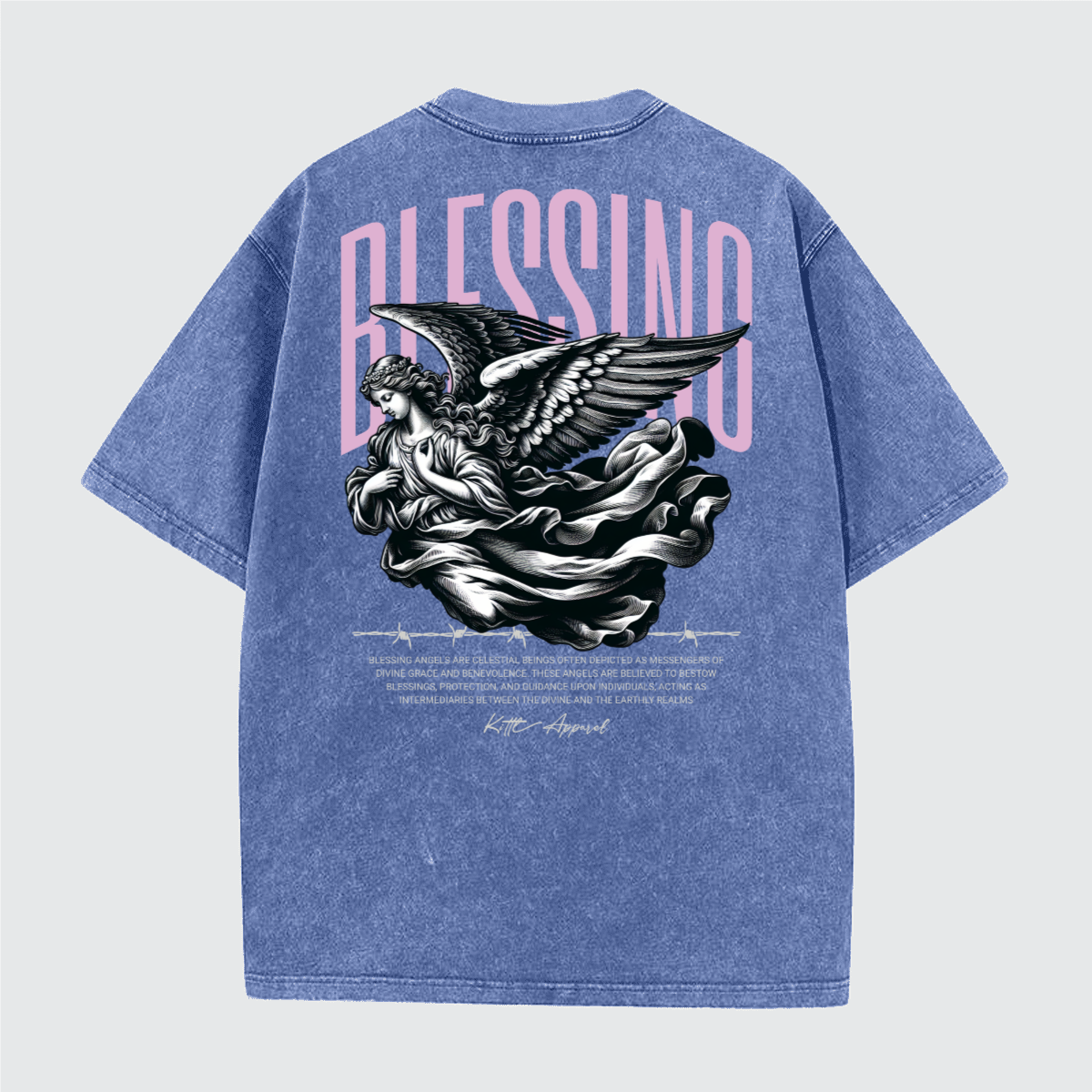 Unisex Vintage Snow Wash Cotton T-Shirt (230GSM)