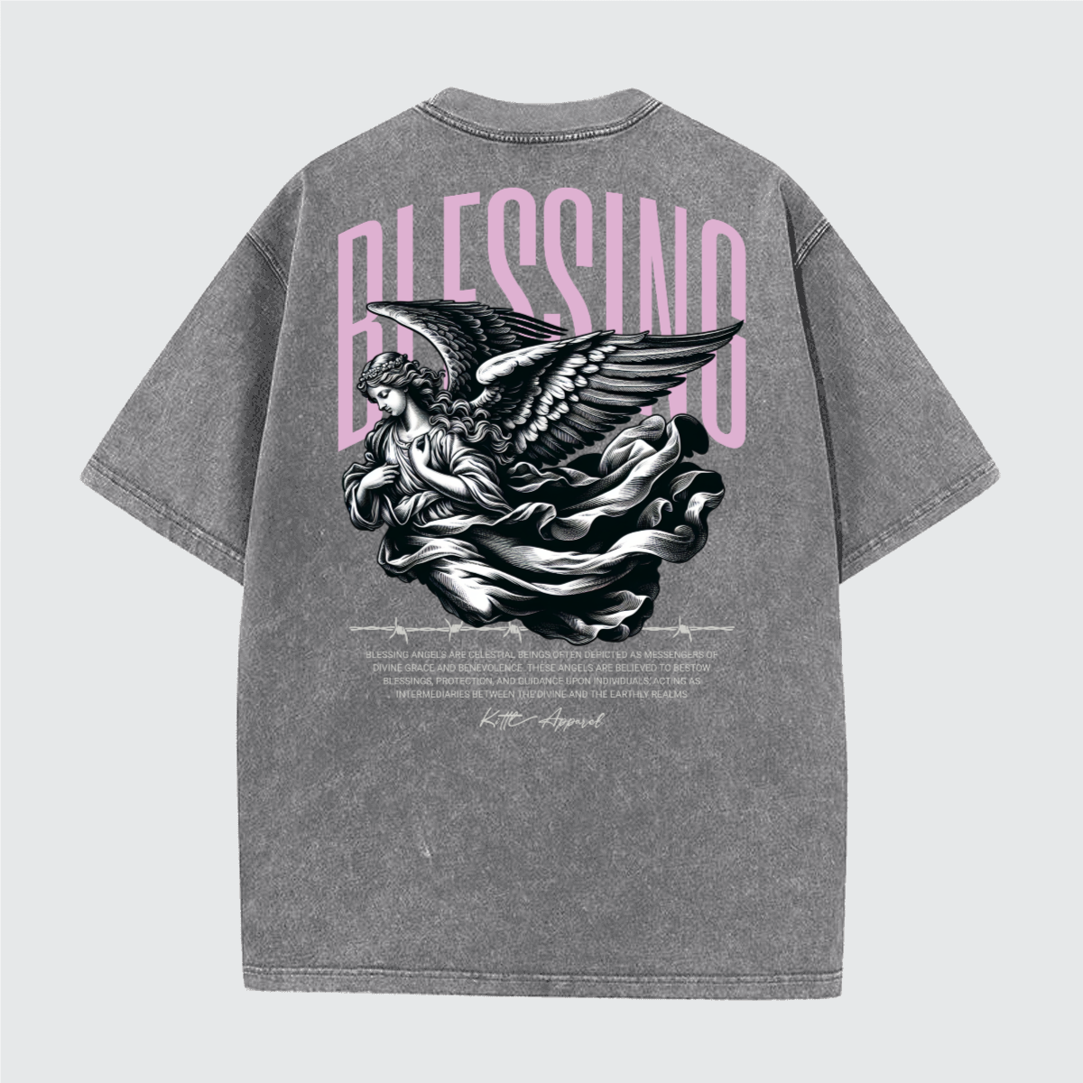 Unisex Vintage Snow Wash Cotton T-Shirt (230GSM)