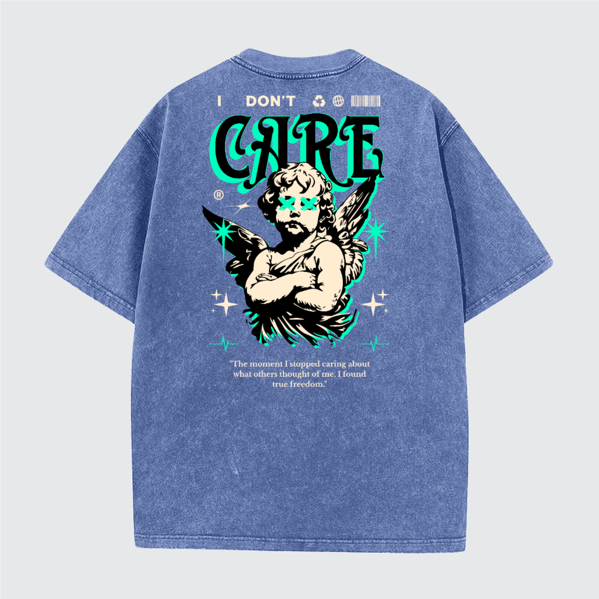 Unisex Vintage Snow Wash Cotton T-Shirt (230GSM)