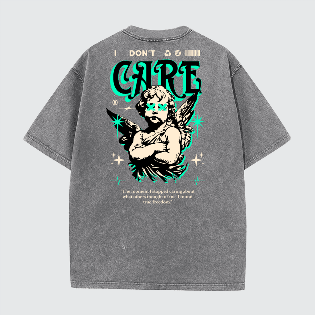Unisex Vintage Snow Wash Cotton T-Shirt (230GSM)