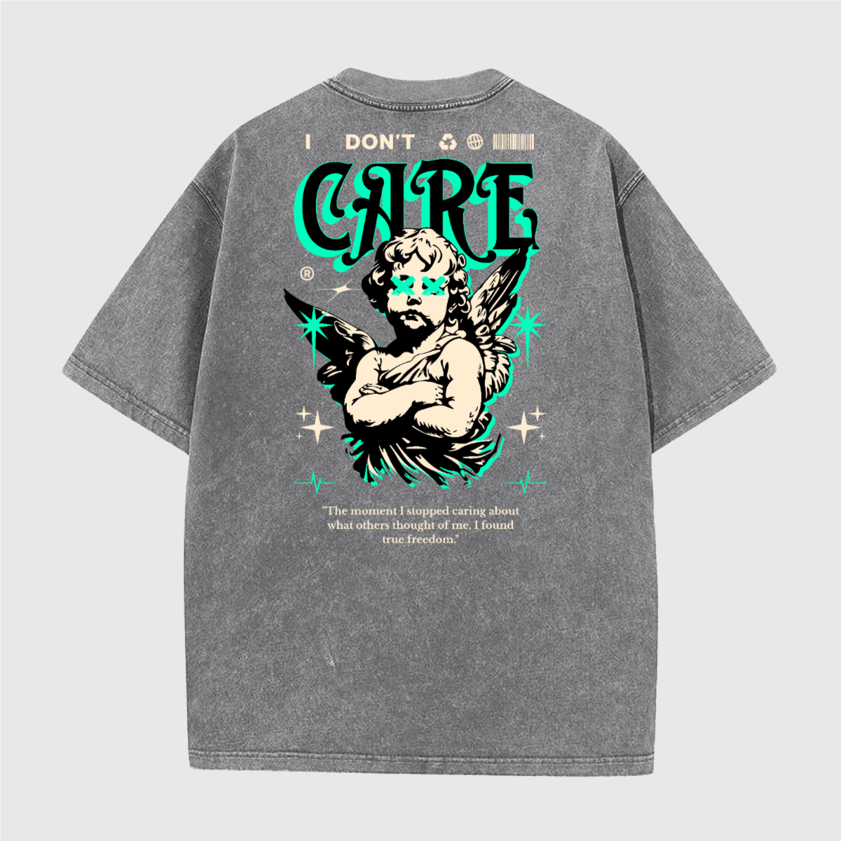 Unisex Vintage Snow Wash Cotton T-Shirt (230GSM)