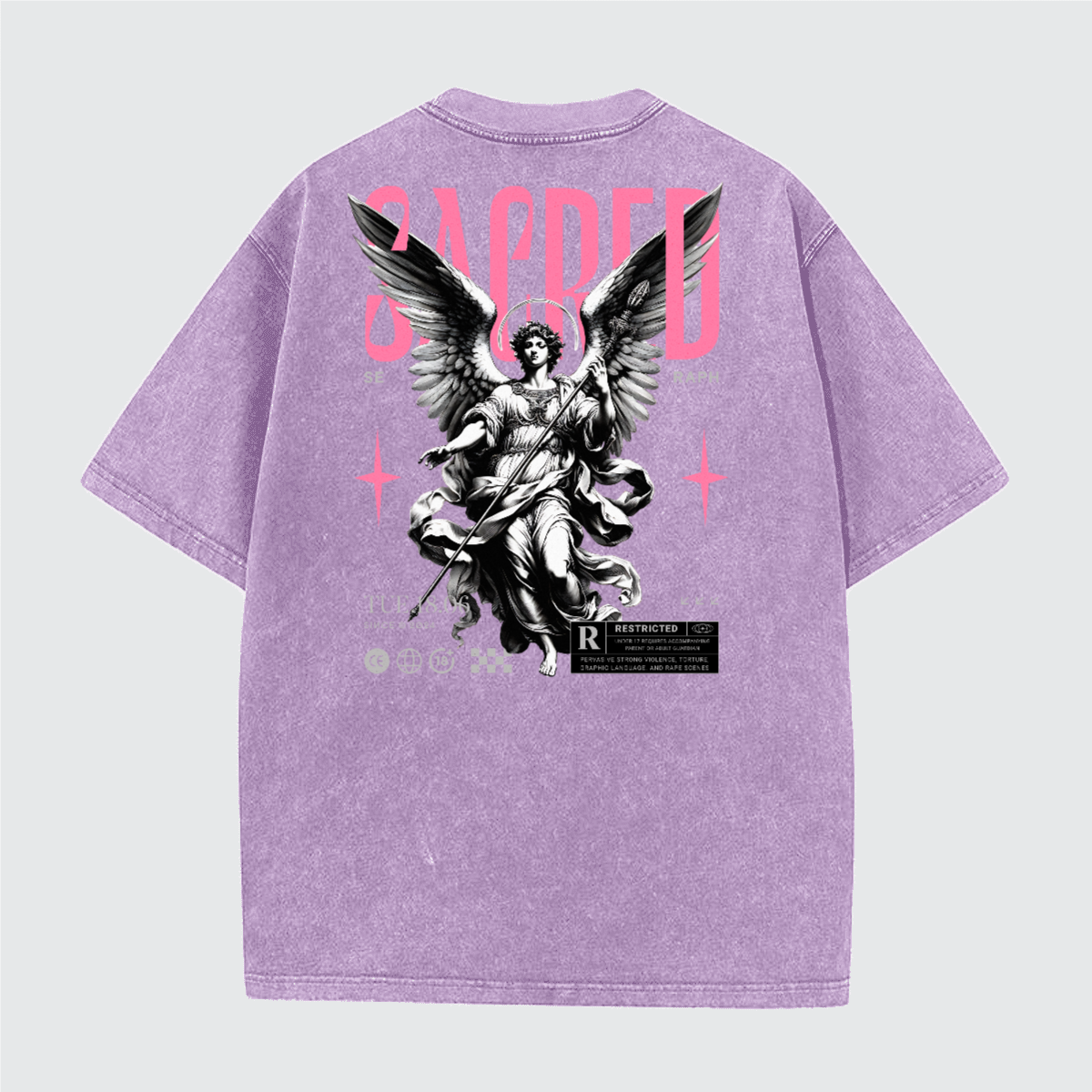 Unisex Vintage Snow Wash Cotton T-Shirt (230GSM)