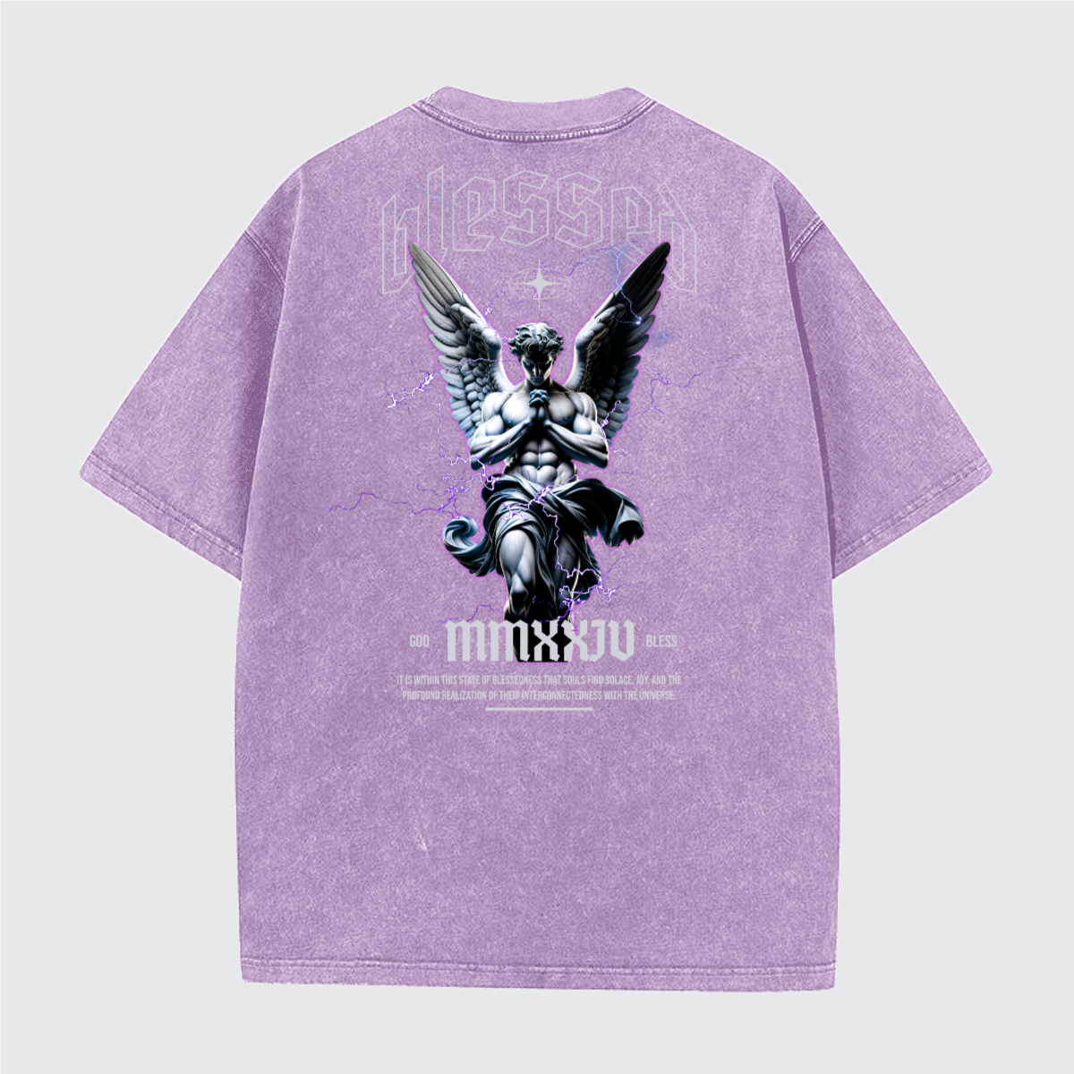 Unisex Vintage Snow Wash Cotton T-Shirt (230GSM)