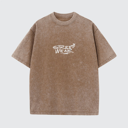 Unisex Vintage Snow Wash Cotton T-Shirt (230GSM)