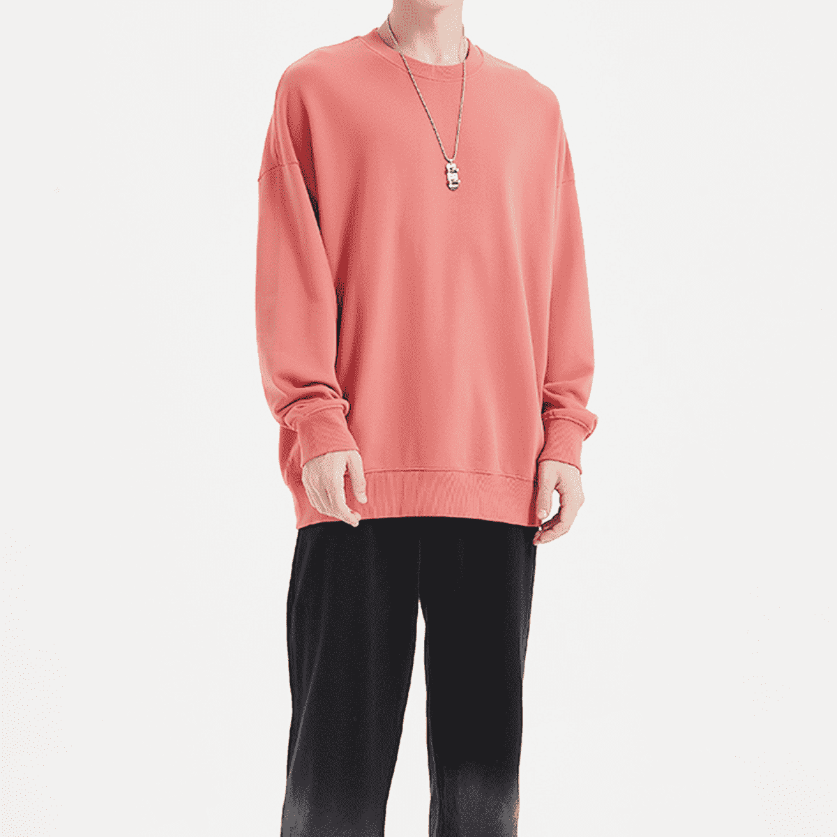 Unisex 100% Cotton Lightweight Oversize Crewneck Sweatshirt