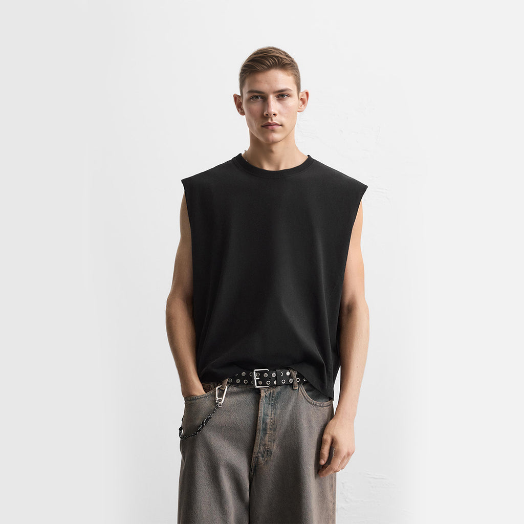 Unisex Cropped Boxy Tank Top