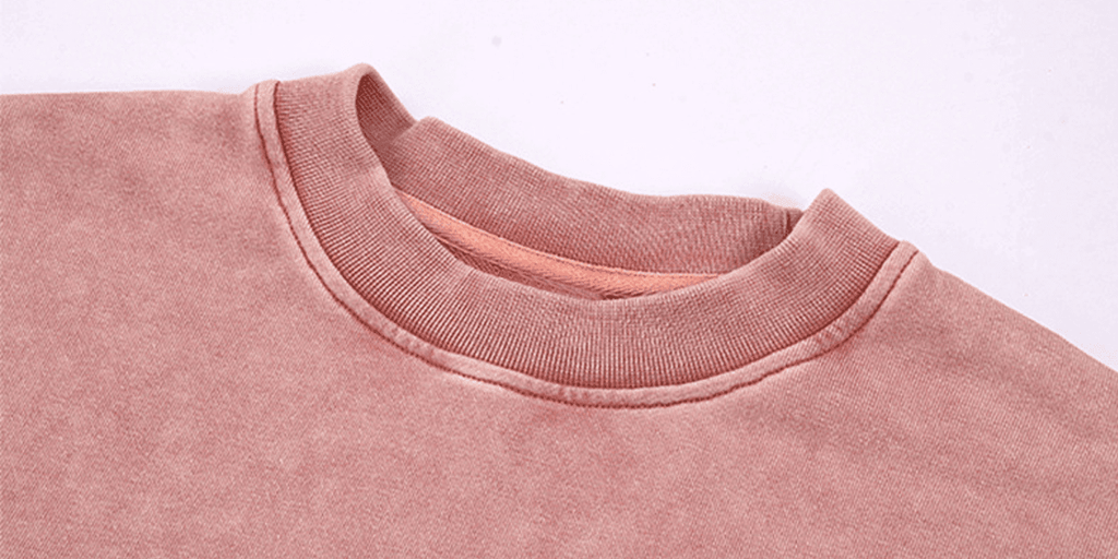 Washed Distressed Cropped Oversized Sweatshirt（380GSM）