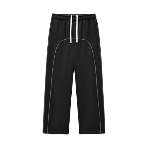 Contrast-Stitched Fleece Sweatpants
