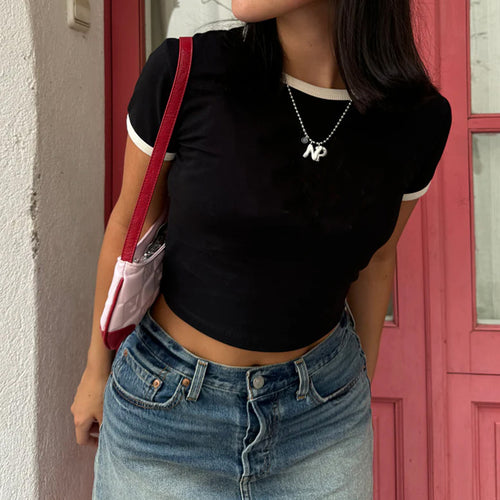 Core Baby Tee Color Ribbing