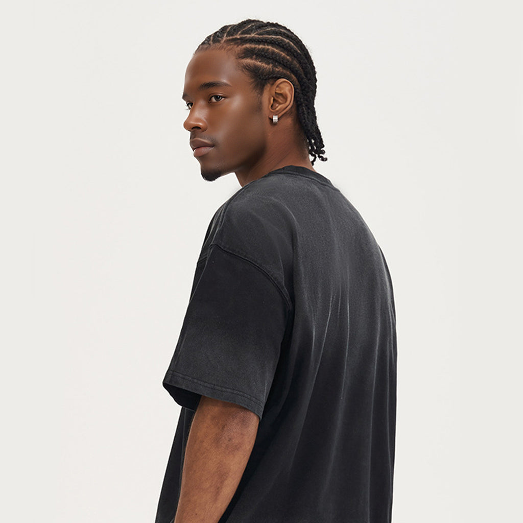 100% Cotton Washed Vintage Tie-dye Oversized T-shirt