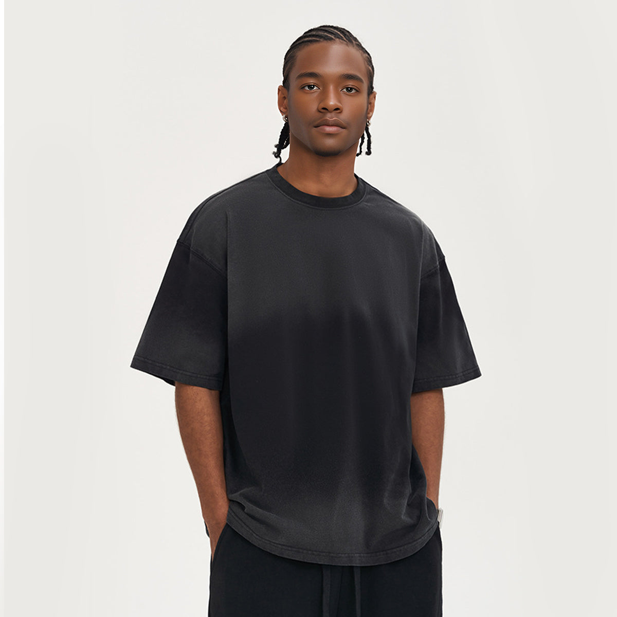 100% Cotton Washed Vintage Tie-dye Oversized T-shirt